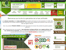 Tablet Screenshot of haie-artificielle.net